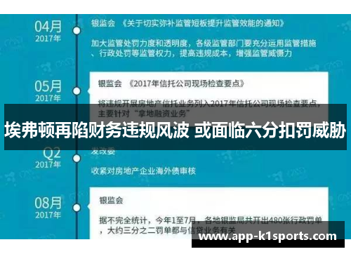 埃弗顿再陷财务违规风波 或面临六分扣罚威胁 埃弗顿再陷财务违规风波 或面临六分扣罚威胁